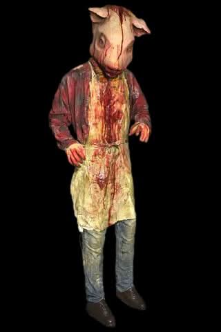  "Pig Head Butcher" Professional Full Body Halloween Prop