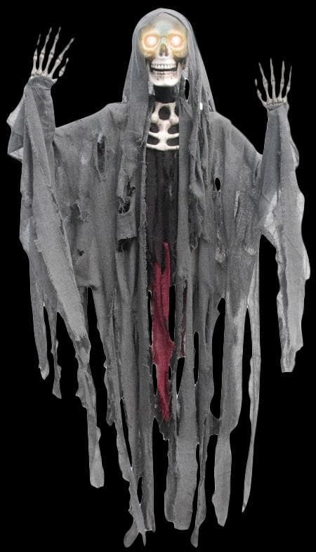  "Reaper With Moving Eyes" Hanging Halloween Decoration - 60 Inch