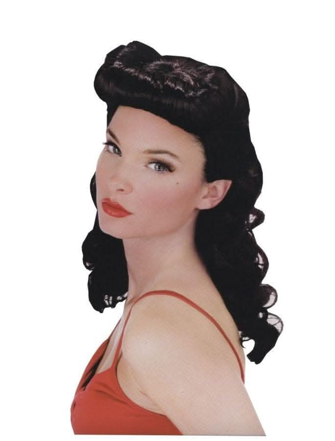  "Retro-Style Pin Up Babe" Halloween Wig