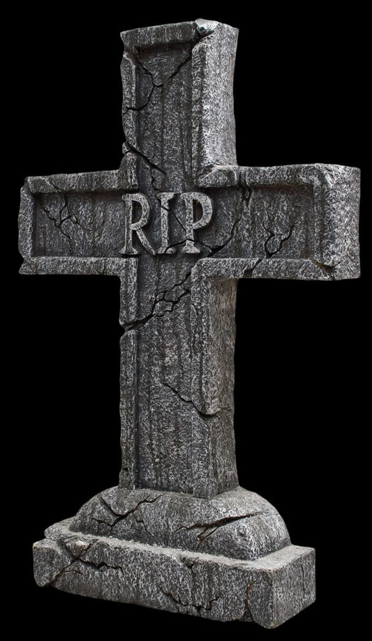  RIP Cross Tombstone