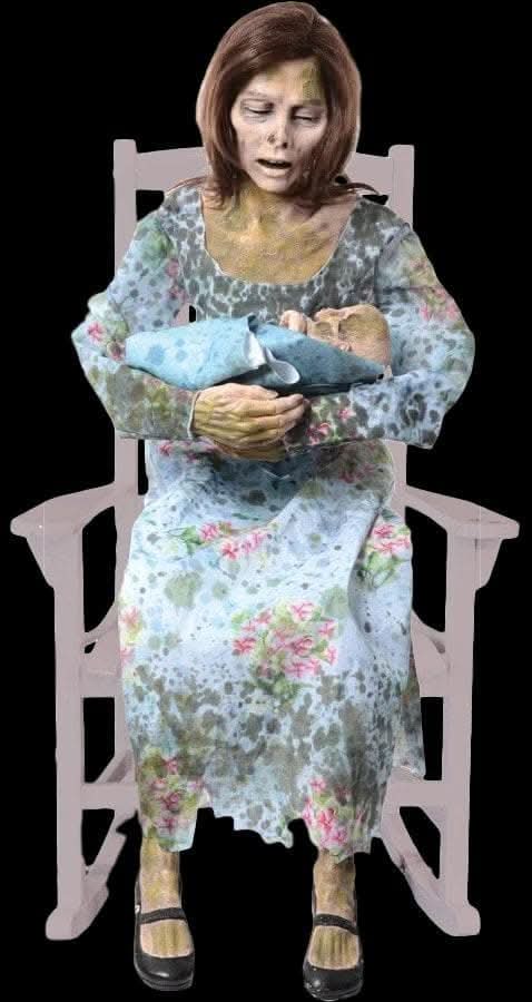  "Rocking Moldy Mommy" Animatronic Decoration