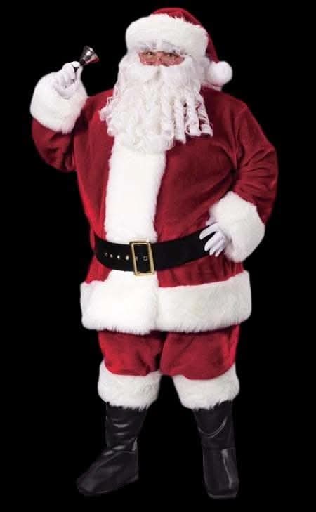  "Santa Suit - Plush Crimson - Plus Size" Costume