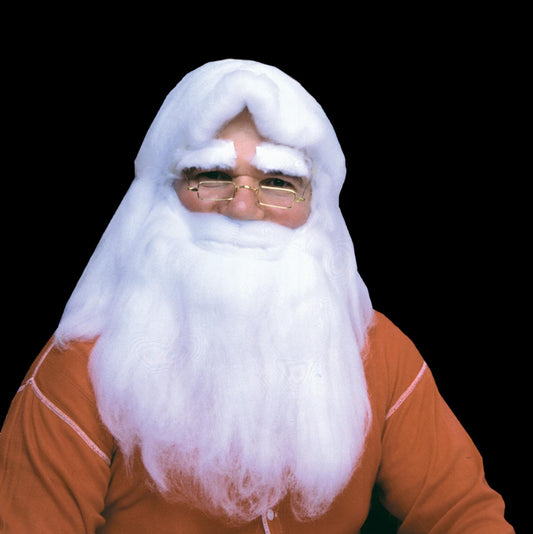  "Santa Wig And Beard - Cotton" Christmas Costume Accessory