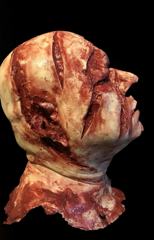  "Silicone Severed Head" Gory Halloween Prop