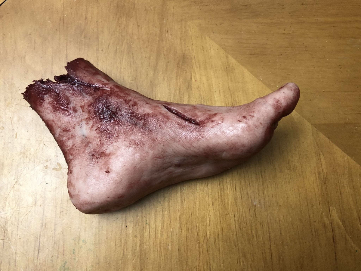  "Silicone Severed Left Female Foot" Body Parts Halloween Prop