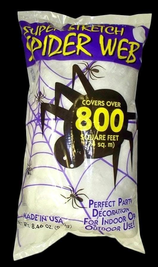  "Spider Web Bag - 8.4oz" Haunted House Decoration