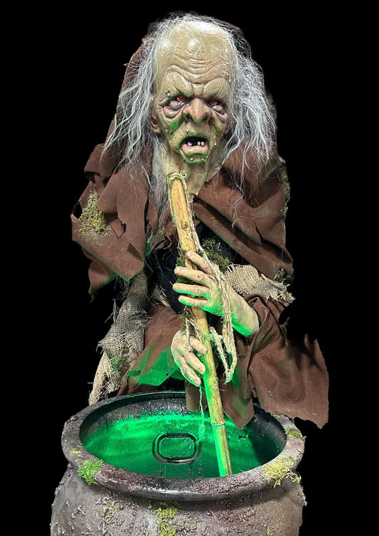 Stirring Witch Animatronic" Professional Halloween Animatronic