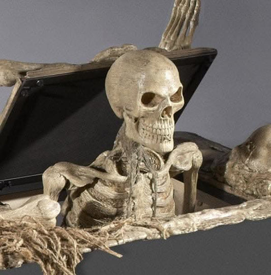  "Trap Door Skeleton Popper" Halloween Animatronic