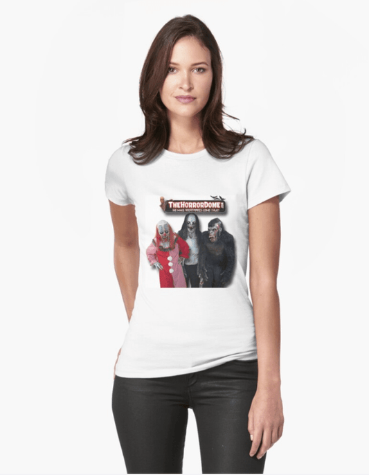  Women's HorrorDome Monster Fitted T-Shirt